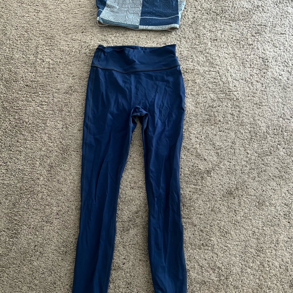 Fabletics Blue High-Waisted Leggings